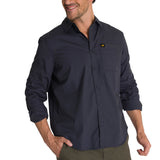 Camisa Manga Larga Hombre Convertible Azul Oscuro CAT