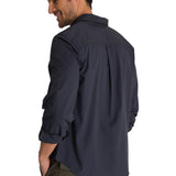 Camisa Manga Larga Hombre Convertible Azul Oscuro CAT