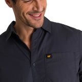 Camisa Manga Larga Hombre Convertible Azul Oscuro CAT