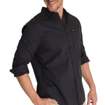 Camisa Manga Larga Hombre Convertible Negro CAT