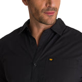 Camisa Manga Larga Hombre Convertible Negro CAT