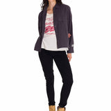 Camisa Manga Larga Mujer Heritage Uniform Boxy L/S Gris Oscuro Cat
