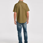 Camisa Manga corta Casual Hombre UTILITY S/S SHIRT Verde CAT