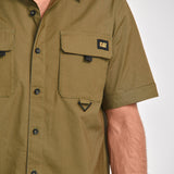 Camisa Manga corta Casual Hombre UTILITY S/S SHIRT Verde CAT