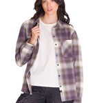 Camisa Manga Larga Mujer Flannel Relaxed Lila L/S Cat