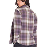 Camisa Manga Larga Mujer Flannel Relaxed Lila L/S Cat