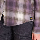 Camisa Manga Larga Mujer Flannel Relaxed Lila L/S Cat