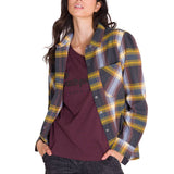 Camisa Manga Larga Mujer Flannel Relaxed L/S Púrpura Cat