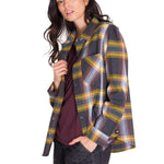 Camisa Manga Larga Mujer Flannel Relaxed L/S Púrpura Cat