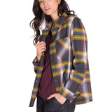 Camisa Manga Larga Mujer Flannel Relaxed L/S Púrpura Cat