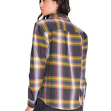 Camisa Manga Larga Mujer Flannel Relaxed L/S Púrpura Cat