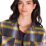 Camisa Manga Larga Mujer Flannel Relaxed L/S Púrpura Cat