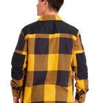 Camisa Manga larga Casual Hombre FLANNEL SNAP FRONT SHIRT JACKET Amarillo CAT