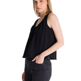 Blusa Sin Mangas Mujer U-Neck Negro CAT