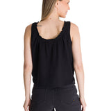 Blusa Sin Mangas Mujer U-Neck Negro CAT