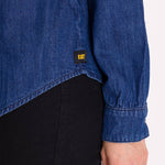 Camisa Manga Larga Casual Mujer DENIM RELAXED L/S Azul Cat