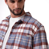 Camisa Manga Larga Hombre Classic Flannel Celeste Cat
