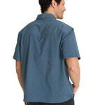 Camisa Manga Corta Hombre Western Camp Azul CAT