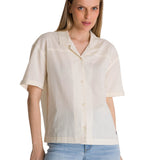Camisa Manga Corta Mujer Lightweight Camp Blanco CAT