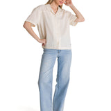 Camisa Manga Corta Mujer Lightweight Camp Blanco CAT