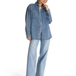 Chaqueta Oversized Mujer Denim Azul CAT