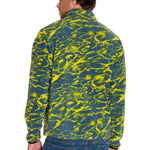Polar Manga Larga Hombre Microfleece Quarter Zip Pullover Azul Cat