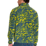 Polar Manga Larga Hombre Microfleece Quarter Zip Pullover Azul Cat