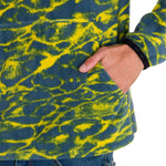 Polar Manga Larga Hombre Microfleece Quarter Zip Pullover Azul Cat