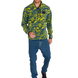 Polar Manga Larga Hombre Microfleece Quarter Zip Pullover Azul Cat