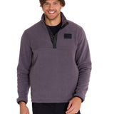 Polar Manga Larga Hombre Fleece Half Snap Gris Oscuro Cat
