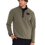 Polar Manga Larga Hombre Fleece Half Snap Oliva Cat