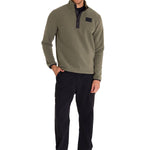 Polar Manga Larga Hombre Fleece Half Snap Oliva Cat