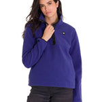 Polar Manga Larga Mujer W Polar Fleece Half Snap Po Azul Cat