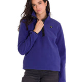 Polar Manga Larga Mujer W Polar Fleece Half Snap Po Azul Cat