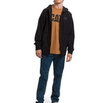 Polar Manga Larga Unisex Microfleece Full Zip Hoodie Negro Cat
