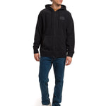 Polar Manga Larga Unisex Microfleece Full Zip Hoodie Negro Cat