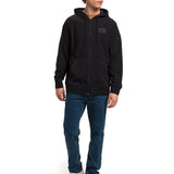 Polar Manga Larga Unisex Microfleece Full Zip Hoodie Negro Cat
