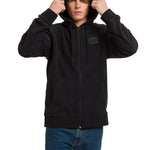 Polar Manga Larga Unisex Microfleece Full Zip Hoodie Negro Cat