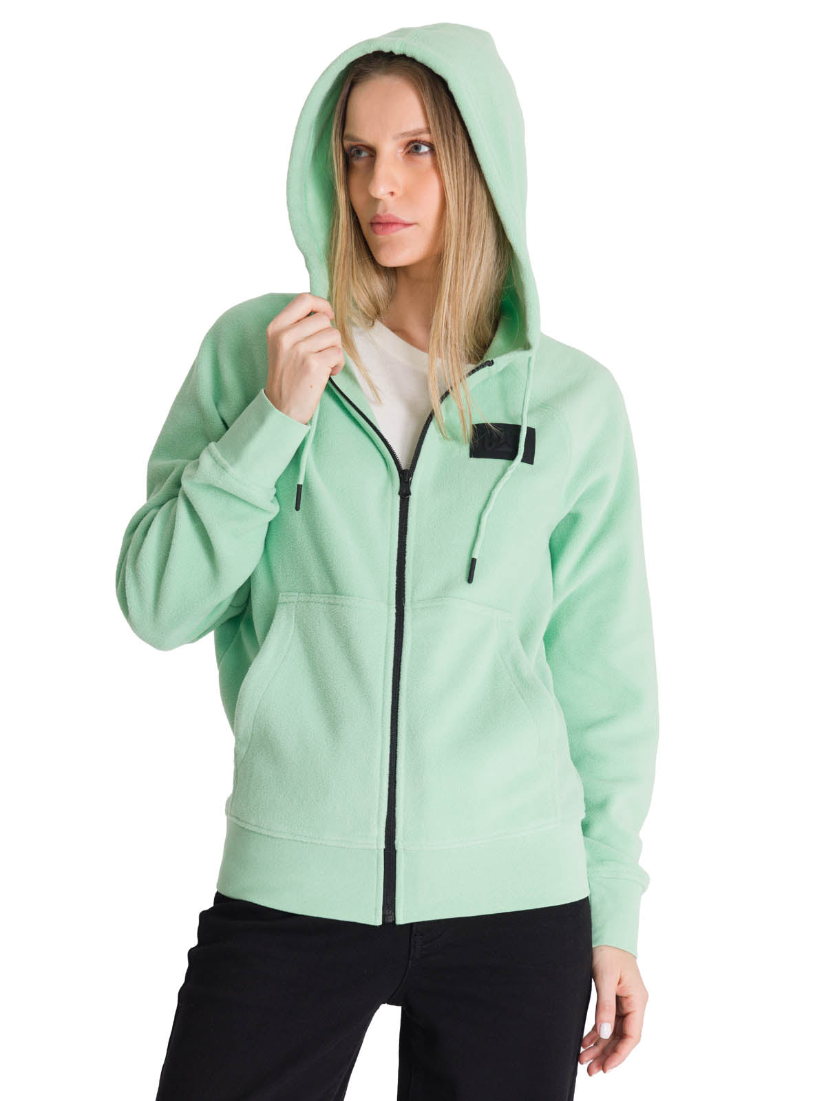 Polerón Unisex Microfleece Full Zip Verde CAT