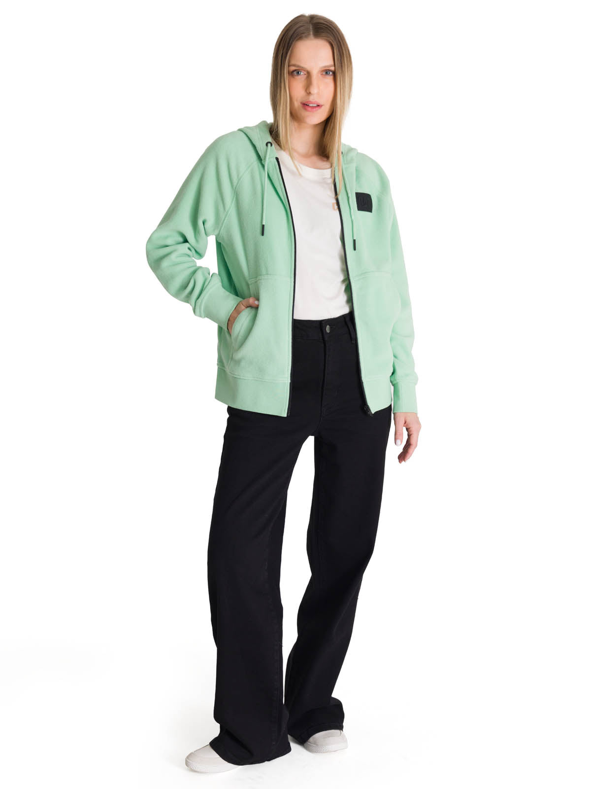 Polerón Unisex Microfleece Full Zip Verde CAT