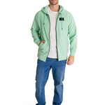 Polerón Unisex Microfleece Full Zip Verde CAT