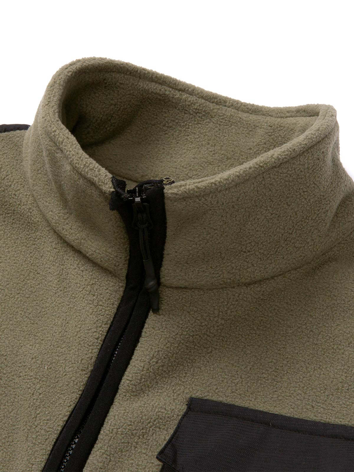 Polar Manga Larga Hombre Fleece Utility Full Zip Oliva Cat