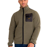 Polar Manga Larga Hombre Fleece Utility Full Zip Oliva Cat