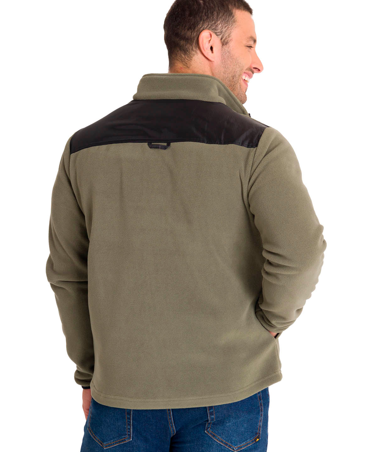 Polar Manga Larga Hombre Fleece Utility Full Zip Oliva Cat
