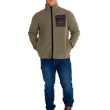 Polar Manga Larga Hombre Fleece Utility Full Zip Oliva Cat