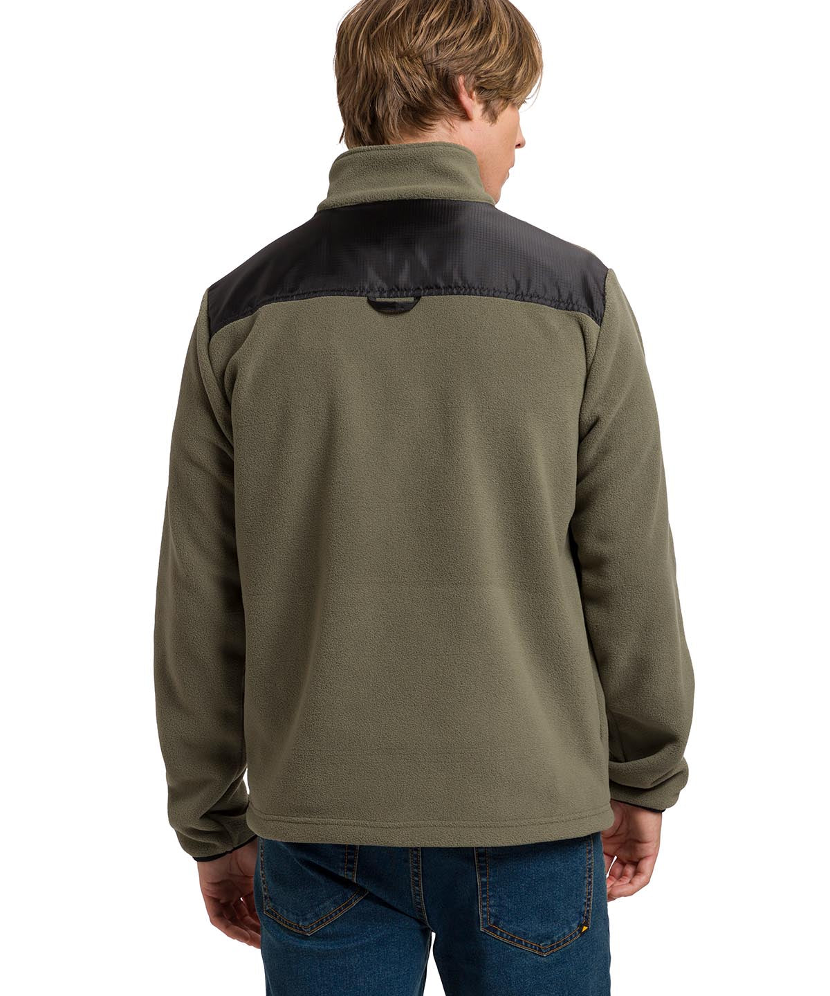 Polar Manga Larga Hombre Fleece Utility Full Zip Oliva Cat