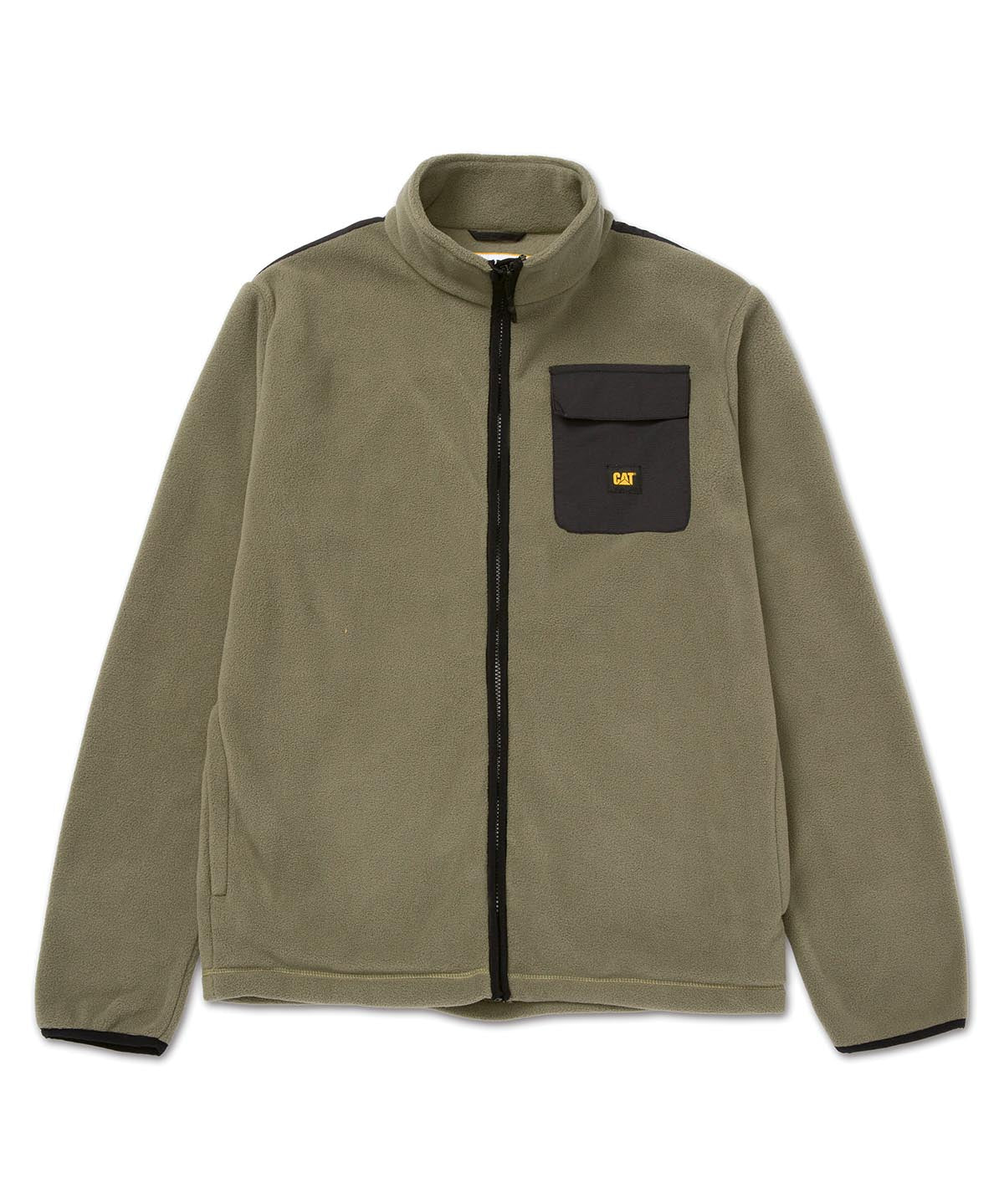 Polar Manga Larga Hombre Fleece Utility Full Zip Oliva Cat