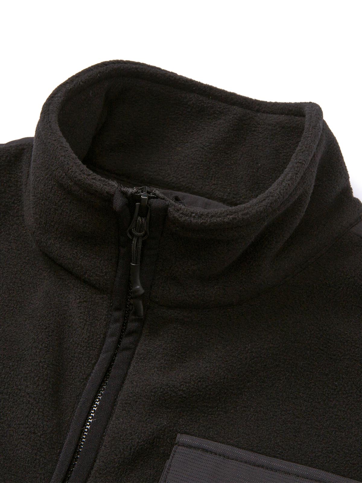 Polar Sin Mangas Hombre Polar Fleece Utility Full Zip Vest Negro Cat