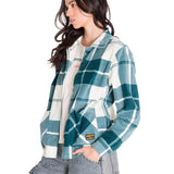 Chaqueta Manga Larga Mujer W Microfleece Shirt Verde Petróleo Cat