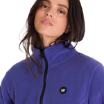 Polar Manga Larga Mujer W Microfleece Full Zip Azul Cat